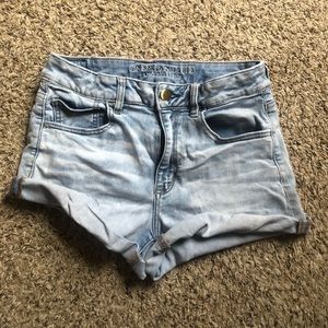 American Eagle High Rise Denim Short